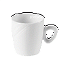 Чашка кофейная «Органикс»; фарфор; 85мл; D=6,H=6.3,L=8.3см; белый Steelite 9002 C653