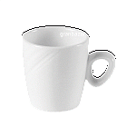 Чашка кофейная «Органикс»; фарфор; 85мл; D=6,H=6.3,L=8.3см; белый Steelite 9002 C653