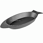 Сковорода д/фахитос «Рыба»; чугун; H=45,L=485,B=193мм; серый ProHotel HE1603