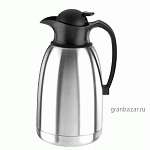 Кофейник-термос; сталь,пластик; 1.5л; H=26.6,L=15.6,B=13.5см; серебрян.,черный Paderno 42402-15