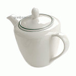 Чайник «Лагуна»; фарфор; 0.6л; белый,зелен. Steelite 1315 0834
