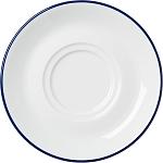 Блюдце "Ретро Магс"; фарфор; D=140 мм; белый, синий G. Benedikt Karlovy Vary PRI1714.X9147