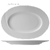 Блюдо овальное «Атлантис»; фарфор; H=3,L=33,B=23см; белый Lilien Austria ATL3032