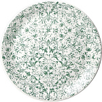 Тарелка «Инк» мелкая фарфор D=250, H=20 мм зелен., белый Steelite 1765 0566