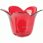 Подсвечник «Рэд»; стекло; D=14.5,H=11см; красный Vetreria Lux 757/801R