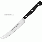 Нож барный «Глория Люкс»; сталь,полипроп.; L=230/125,B=17мм; черный Felix 907011