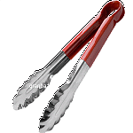 Щипцы красная ручка «Проотель»; сталь,резина; L=240/85,B=40мм ProHotel UT09HVRED