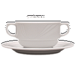 Бульон.чашка с ручк. «Аркадия»; фарфор; 320мл; D=10,H=5.5,B=14см; белый Lubiana 517
