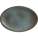 Блюдо овальное «Анфора Алма»; фарфор; L=34,B=23см; голуб. Steelite A320P128A