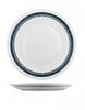 Блюдо круглое «Риалто»; стекло; D=293,H=23мм; белый,зелен. Bormioli Rocco 400851 R