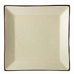 Тарелка «Сохо» квадратная керамика, L=250, B=250 мм бежев. Utopia K90027