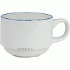 Чашка кофейная «Блю дэппл»; фарфор; 100мл; D=6.5,H=5,L=8.5см; белый,синий Steelite 1710 0234