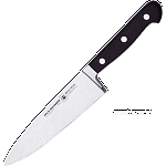 Нож поварской «Глория Люкс»; сталь; L=30/18,B=4см; черный Felix 901218