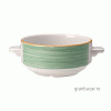 Бульонная чашка «Рио Грин»; фарфор; 285мл; D=11,H=6см; белый,зелен. Steelite 1529 0115