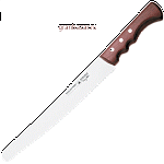 Нож кондитерский «Кузинье»; сталь,дерево; L=38.5/25.5,B=3см; коричнев. Felix 293826
