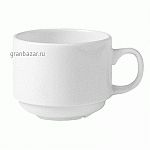 Чашка чайная «Монако Вайт»; фарфор; 150мл; D=7,H=6,L=10см; белый Steelite 9001 C332