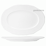 Блюдо овальное «Афродита»; фарфор; H=1.5,L=24,B=15см; белый Lubiana 2656-white