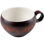 Чашка чайная «Эстиа» фарфор 240 мл H=65, L=135, B=105 мм коричнев., белый Le CoQ LEST019RG154024