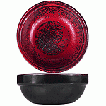 Тарелка глубокая «Млечный путь красный» фарфор 0,6 л D=155, H=60 мм красный, черный Борисовская Керамика ФРФ88800960