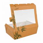 Контейнер картонный для салата с окном, 1 л, 120х170х55 мм, 25 шт/уп, Garcia de Pou 147.84