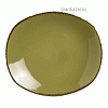 Тарелка мелкая овальная «Террамеса олива»; фарфор; H=25,L=260,B=230мм; олив. Steelite 1122 0580