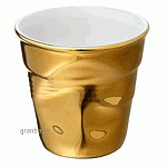 Стакан д/эспрессо «Фруассэ»; фарфор; 80мл; D=65,H=60мм; золотой REVOL 640627