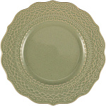 Тарелка «Скалистос» пирожковая керамика D=150, H=20 мм зелен. Le CoQ LSKA034VS001150