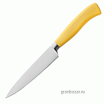 Нож кухонный универсальный «Платинум»; сталь нерж.,пластик; L=29/16,B=3см; желт.,металлич. Felix 941015GE