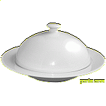 Баранчик с блюдом; фарфор; 190мл; D=20/13,H=12см; белый REVOL 5555