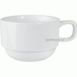 Чашка чайная «Кунстверк»; фарфор; 195мл; D=8.5,H=5.5,L=11см; белый KunstWerk A10376