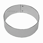 Кольцо кондитерское; сталь нерж.; D=220,H=35,B=224мм; металлич. MATFER 371207