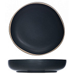 Тарелка глубокая «Галлоуэй» керамика 450 мл D=190, H=40 мм черный Cosy&Trendy 3276019