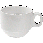 Чашка кофейная «Кунстверк»; фарфор; 190мл; D=7.9,H=6,L=10.1см; белый KunstWerk A0490