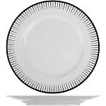 Тарелка «Жансан Блэк»; фарфор; D=285,H=30мм; белый,черный Chef&Sommelier S3201