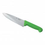 Нож PRO-Line поварской 200 мм, зеленая пластиковая ручка, волнистое лезвие, P.L. Proff Cuisine KB-7501-200S