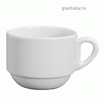 Чашка д/капучино «Бистро»; фарфор; 200мл; белый ANCAP 29847