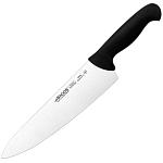 Нож поварской «2900»; сталь нерж.,полипроп.; L=385/250,B=57мм; черный,металлич. ARCOS 290825