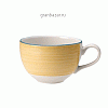 Чашка чайная «Рио Еллоу»; фарфор; 227мл; D=9,H=6,L=12см; белый,желт. Steelite 1530 0189