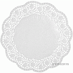 Настол.подкладки круж.; бумага; D=28,L=28,B=28см; белый Pap Star 12268 100шт.