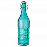 Бутылка голубая с крышкой 1 л, стекло, P.L. Proff Cuisine 15С155 Blue (кор=12шт)
