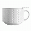 Чашка чайная «Сатиник»; фарфор; 270мл; D=88,H=65,L=110мм; белый Chef&Sommelier S0438