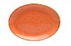 Блюдо овальное ORANGE фарфор, 180x140 мм, h 9 мм, оранжевый Seasons Porland 112118 оранжевый
