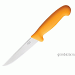 Нож д/обвалки мяса; сталь нерж.,пластик; L=285/145,B=23мм; желт. MATFER 182529
