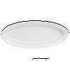 Блюдо овальное «Кунстверк»; фарфор; H=2,L=22,B=8см; белый KunstWerk A2455