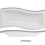 Блюдо волн.прямоугольное «Кунстверк»; фарфор; H=2.5,L=26,B=10см; белый KunstWerk A5881