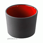 Форма д/запекан.; фарфор; 150мл; D=7.5,H=5см; черный,красный REVOL 646422