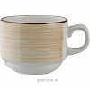 Чашка кофейная «Чино»; фарфор; 100мл; D=6.5,H=5,L=8.5см; белый,бежев. Steelite 1106 0234