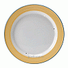 Тарелка мелкая «Рио Еллоу»; фарфор; D=23см; белый,желт. Steelite 1530 0211