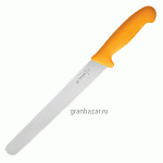 Нож д/тонкой нарезки; сталь нерж.,пластик; L=38.5/24.3,B=3см; желт. MATFER 182516