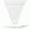Тарелка треугольная «Максим»; фарфор; L=25,B=26см; белый G.Benedikt MAX3126